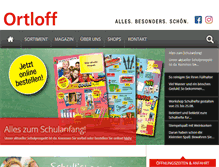 Tablet Screenshot of ortloff.de